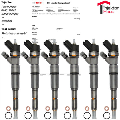 6x Bosch-Injektor 445110047 BMW 3er E46 5 E39 7 E38 X5 E53 Land-Range Rover