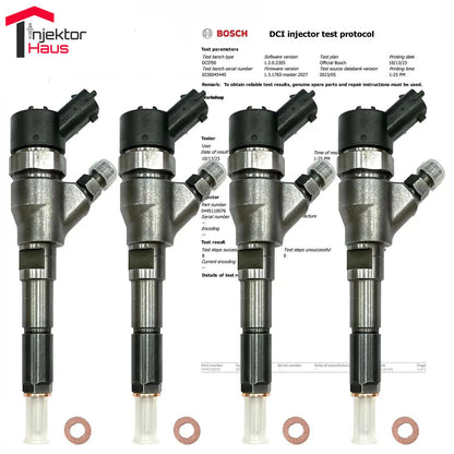 4x Bosch Einspritzdüsen 0445110076 – 2.0 HDI DW10 – inkl. O-Ring & Prüfbericht