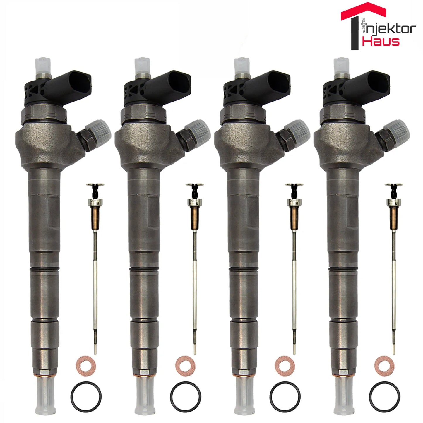 4x Injektor 0445110369 03L130277J 03L130277Q VW Audi 2,0 BOSCH