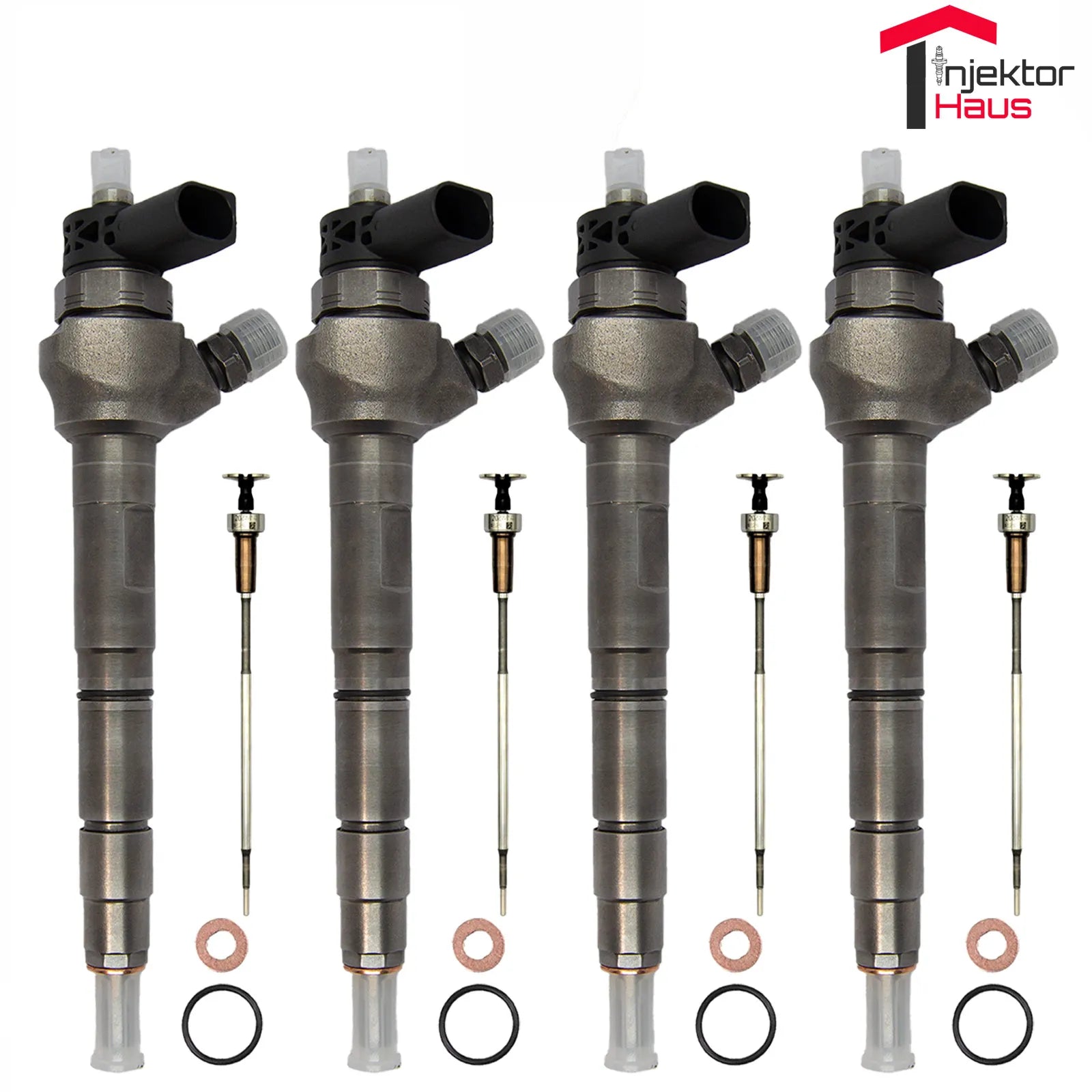 4x Injektor 0445110369 03L130277J 03L130277Q VW Audi 2,0 BOSCH