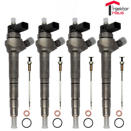 4x Injektor 0445110369 03L130277J 03L130277Q VW Audi 2,0 BOSCH