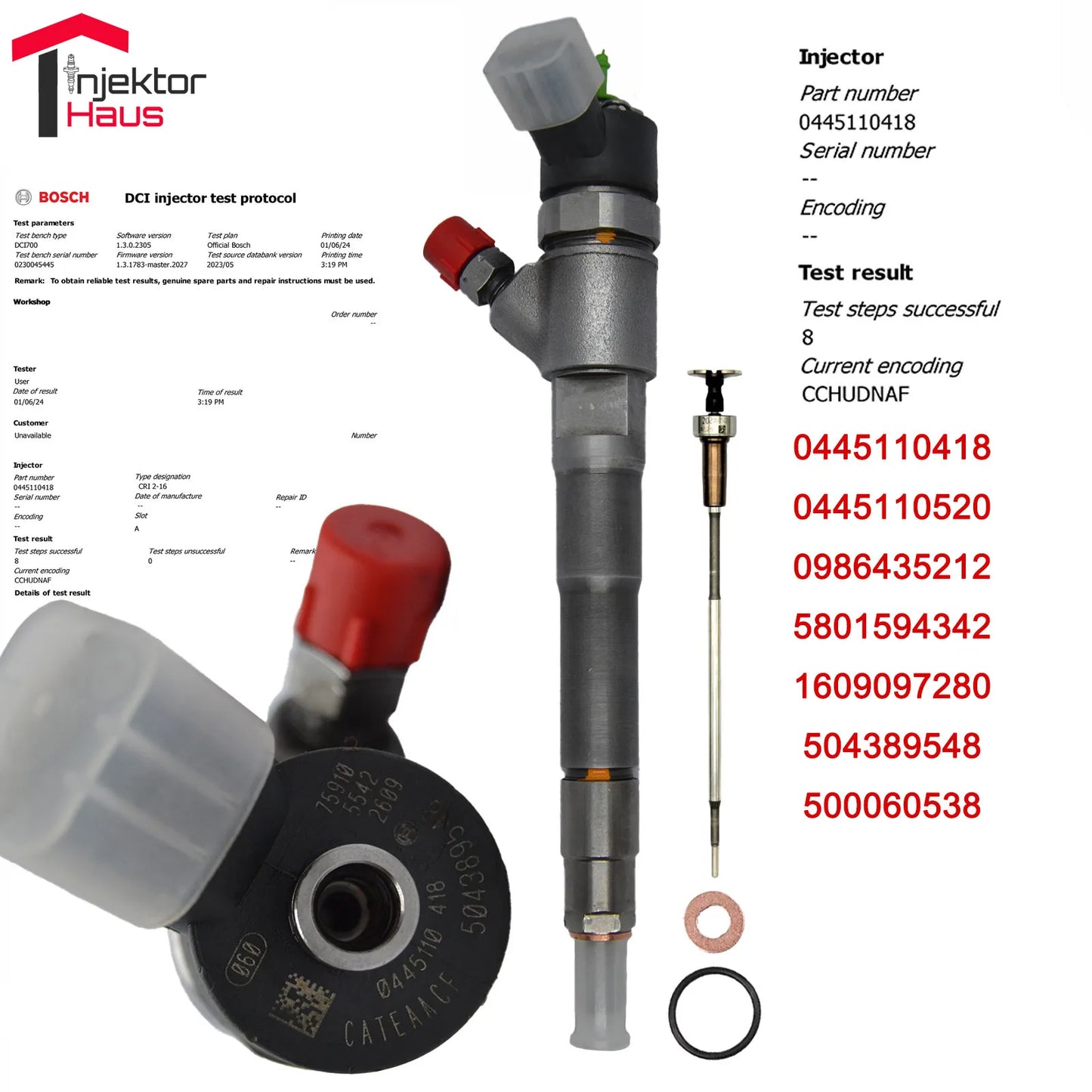 Bosch Injektor 0445110418 0445110520 für Fiat Ducato & Iveco Daily