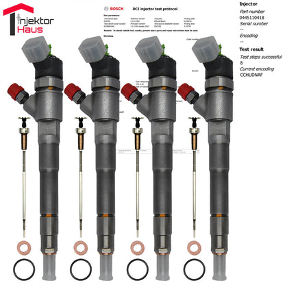 4x Bosch Injektor 0445110418 0445110520 für Fiat Ducato & Iveco Daily