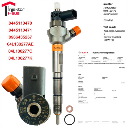 Einspritzventil 0445110471 für Audi, VW, Seat, Skoda 2.0 TDI
