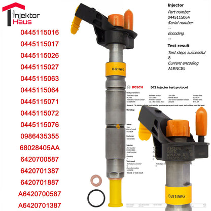 Bosch 445115064 Einspritzdüse für Mercedes, Jeep, Chrysler 3.0 CDI