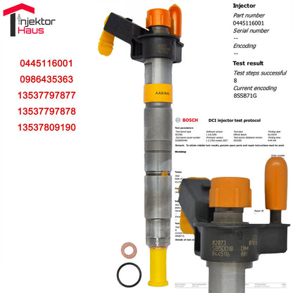 Original BOSCH Einspritzdüse für BMW 1er 3er 5er X3 - 0445116001 Injektor