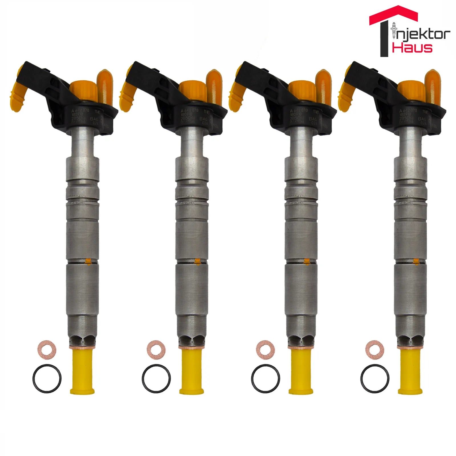 4x BOSCH Einspritzdüse (0445116026/0445116028) für Mercedes-Benz V6 Diesel