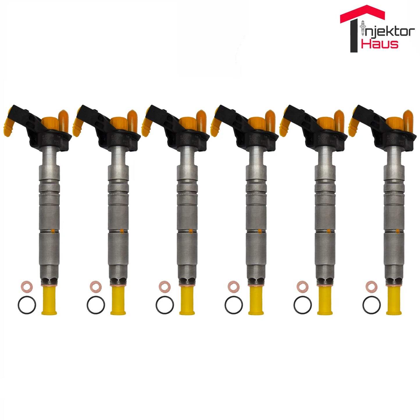 6x BOSCH Einspritzdüse (0445116026/0445116028) für Mercedes-Benz V6 Diesel