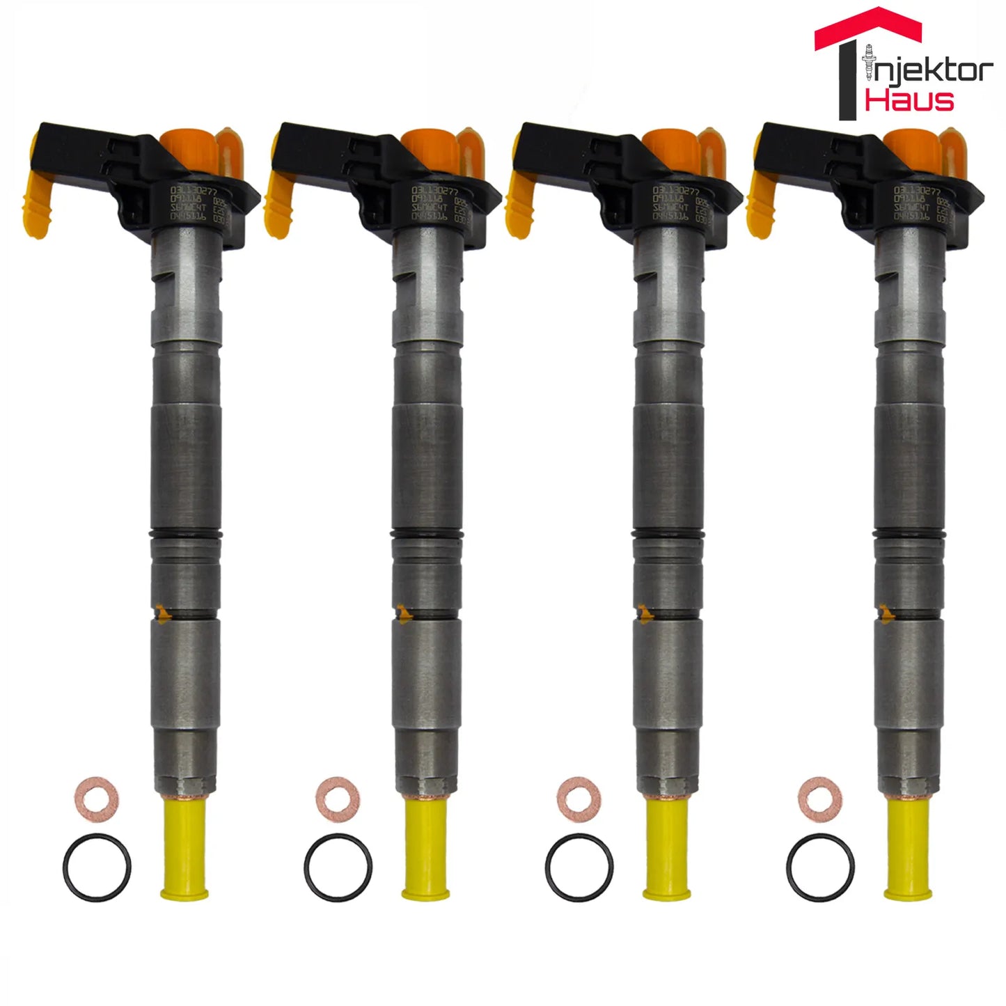 4x BOSCH Einspritzdüse (0445116030) für VW, Audi, Seat, Skoda 2,0 TDI