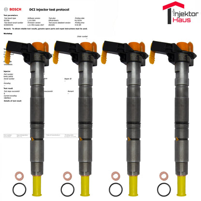 4x BOSCH Einspritzdüse (0445116030) für VW, Audi, Seat, Skoda 2,0 TDI