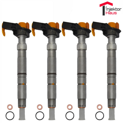 4x BOSCH Einspritzdüse (0445116035) für VW T5, T6, Amarok 2,0 TDI Motoren