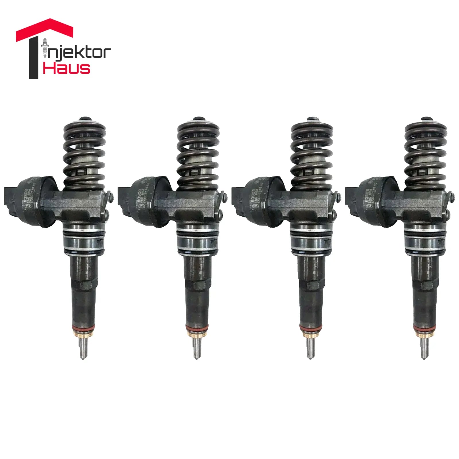 4x VW 1.9 TDI Bosch Einspritzdüse 0414720215 - Original Pumpedüse für Golf, Passat, A3, Leon
