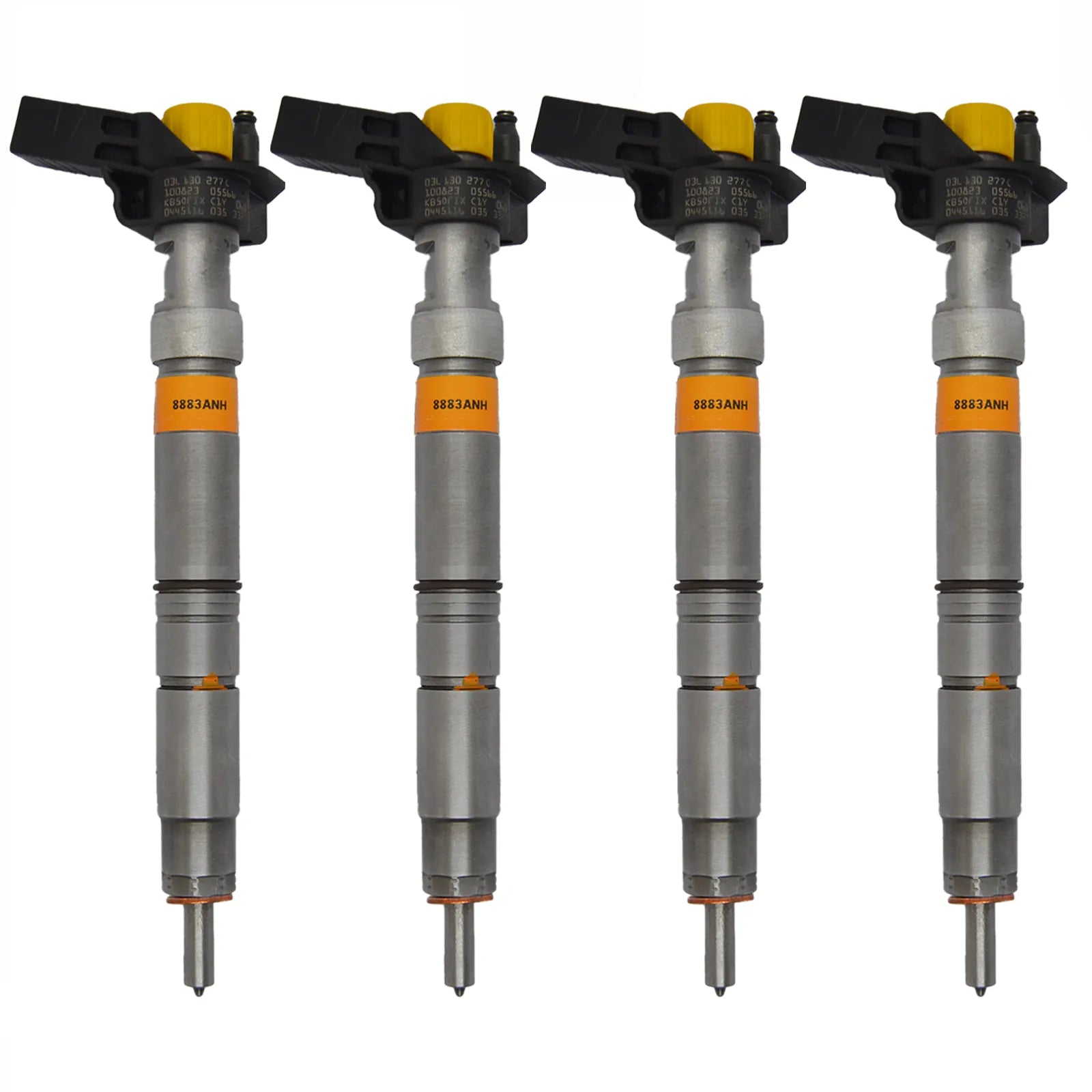4x BOSCH Einspritzdüse (0445116035) für VW T5, T6, Amarok 2,0 TDI Motoren